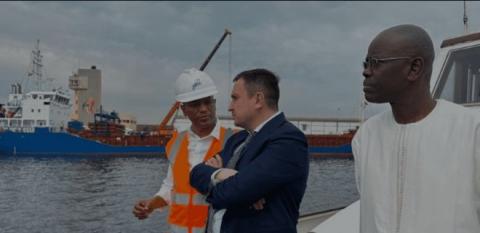 Микола Сольський ознайомився з пропускною спроможністю порту Дакар  Рис.1